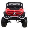 Mercedes Benz Unimog dla dzieci Czerwony + Napęd 4x4 + Pilot + Bagażnik + Wolny Start + MP3 LED